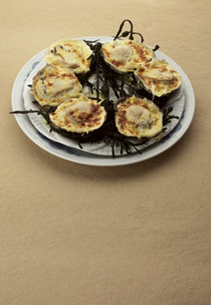 Zeeuwse oesters met witloof en champagnesaus